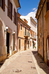 Street amidst buildings in town