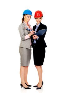 Woman wearing mask against white background