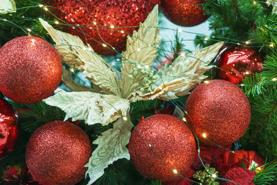 Close-up of christmas tree