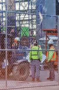 Man working at construction site