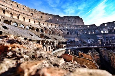 View of old ruins against sky
