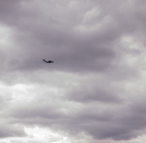 Low angle view of cloudy sky