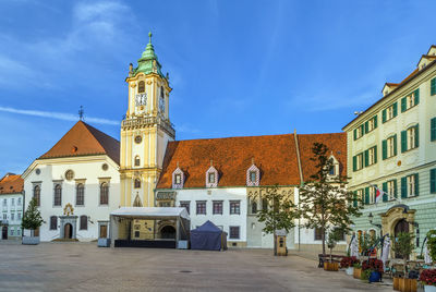 Old town hall is a complex of buildings from the 14th century in old town of bratislava, slovakia