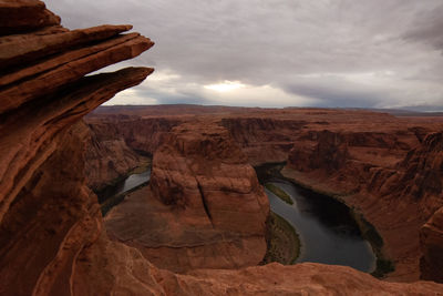 Rock formations against sky