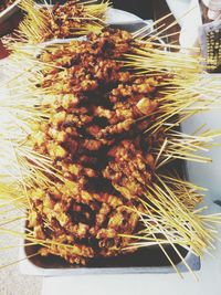 Close-up of food on table