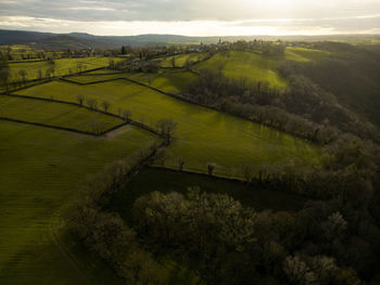 High angle view of landscape