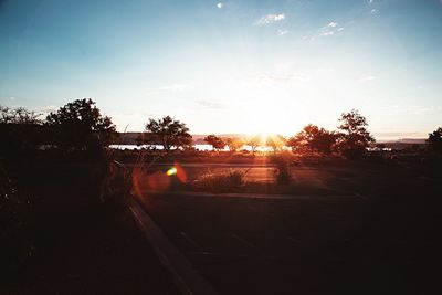 Road at sunset