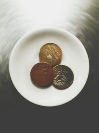 Close-up of food on table