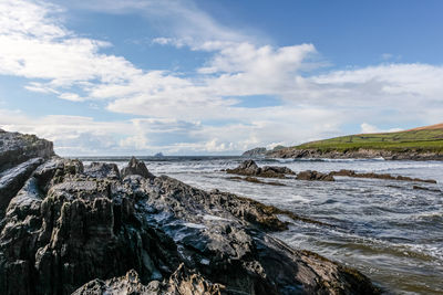 Panoramic view of sea against sky