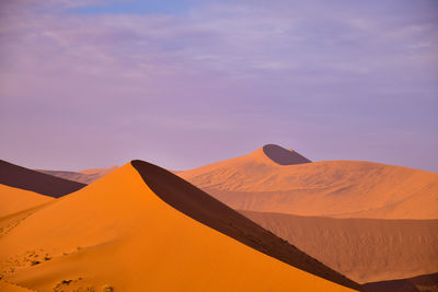 Red hot sand dunes, namibia