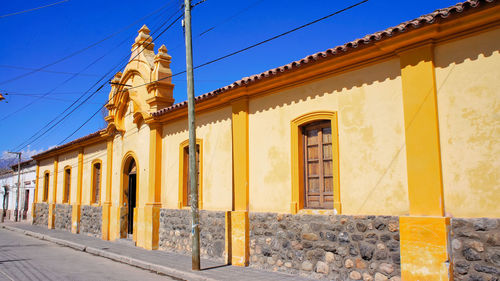 Low angle view of building against sky