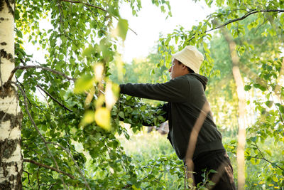 Man working in farm