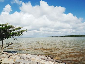 Scenic view of sea against sky