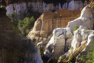 Rock formations in cave