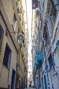 Low angle view of buildings in city