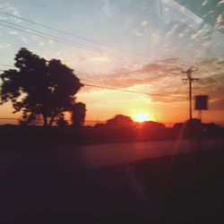 Scenic view of sunset sky