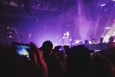 People enjoying at concert