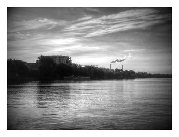 Scenic view of river against sky