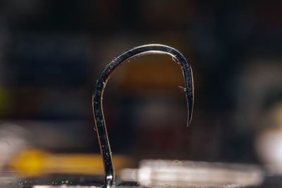 Close-up of water drop of pipe