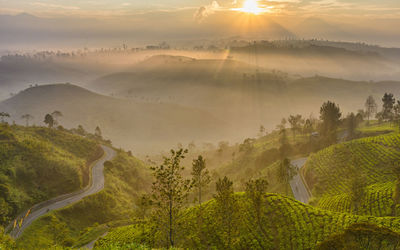 Panoramic view of landscape against sky
