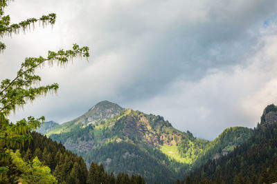 Panoramic natural landscapes. bagolino, gaver locality, valle sabbia, lombardy region in italy. 