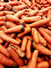 Full frame shot of carrots