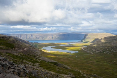 Scenic view of landscape against sky