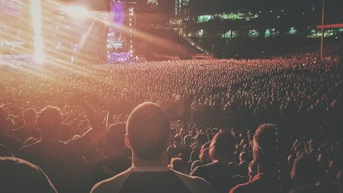 Crowd at music concert