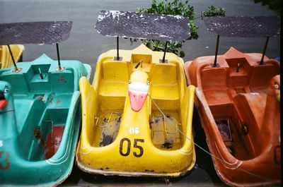 Yellow water in container