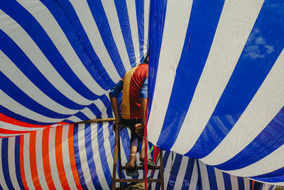 Colorful pattern street photography 