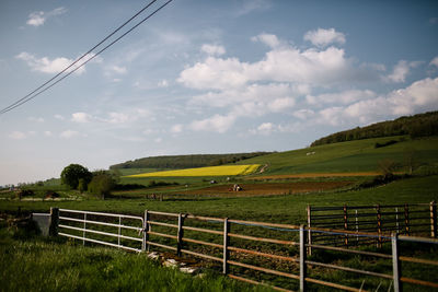 French countryside on sunny day