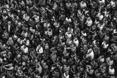 Full frame shot of people attending mass