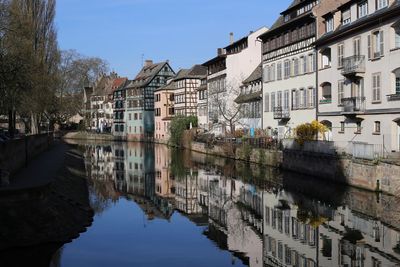 Reflection of buildings in canal