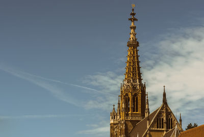 Low angle view of building against sky