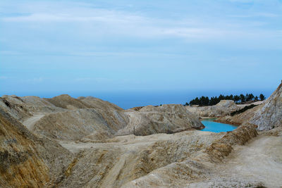 Panoramic view of sea against sky