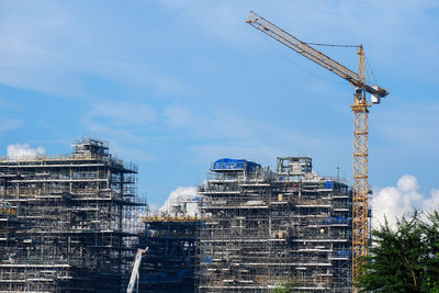 Low angle view of buildings against sky