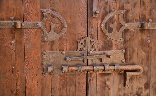 Close-up of closed door