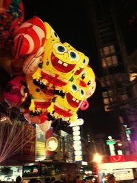 Low angle view of firework display