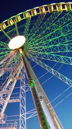 Low angle view of amusement park ride