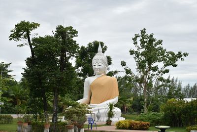 Buddha statue in trivisuttitham temple. suphanburi province. thailand.