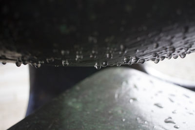 Close-up of waterdrops on water