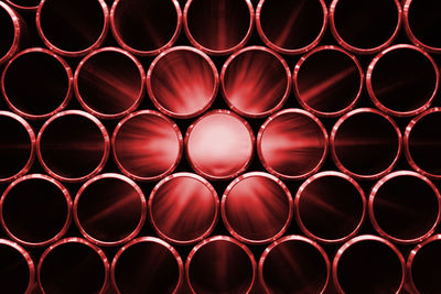 Full frame shot of red pipes