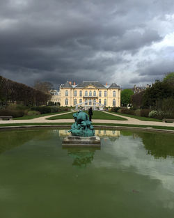 Reflection of clouds in water