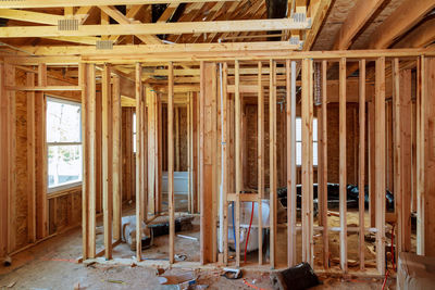 Interior of abandoned house