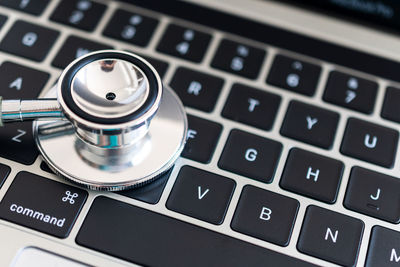 Close-up of computer keyboard