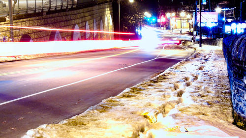 City street at night