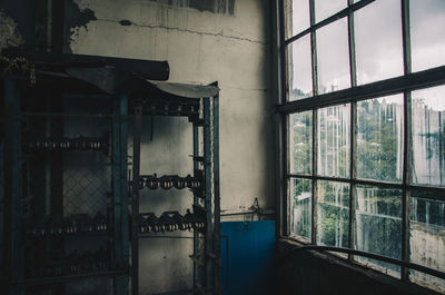 Interior of abandoned building