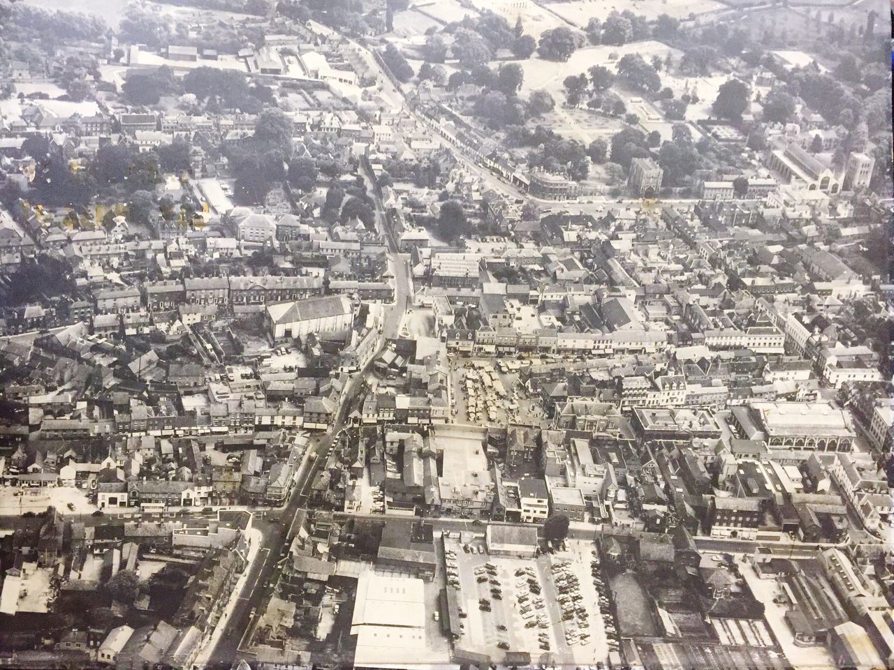 HIGH ANGLE VIEW OF CITYSCAPE