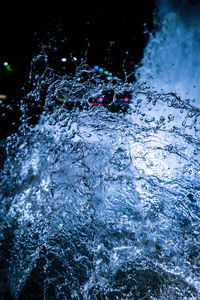 Close-up of water splashing in sea