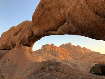 View of rock formations